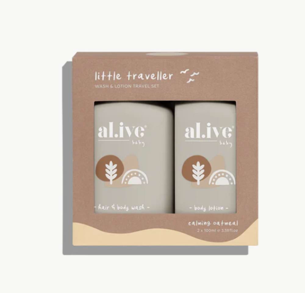 Al.ive Body Little Traveller wash & lotion set