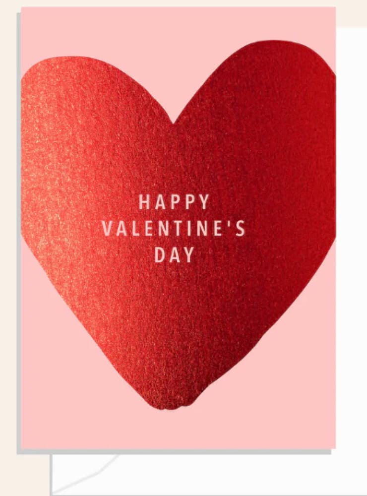 Valentines Red Foil Card