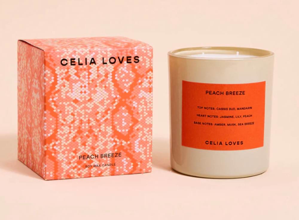 Celia Loves Peach Breeze Candle