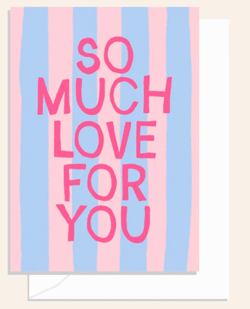 Beach Club So Much Love Stripe Card